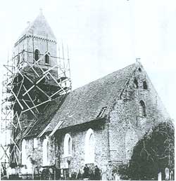 Tijdens de restauratie 1911